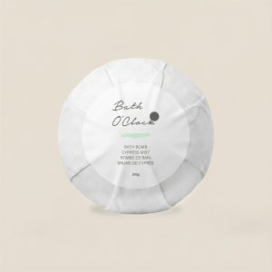 Cypress Mist Bath bomb Front View