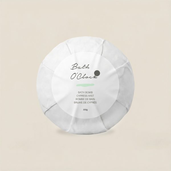 Cypress Mist Bath bomb Front View