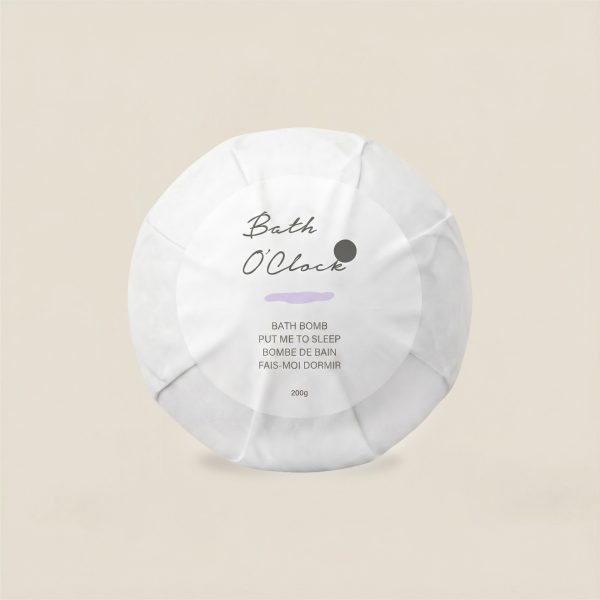 Put Me To Sleep Bath bomb front view